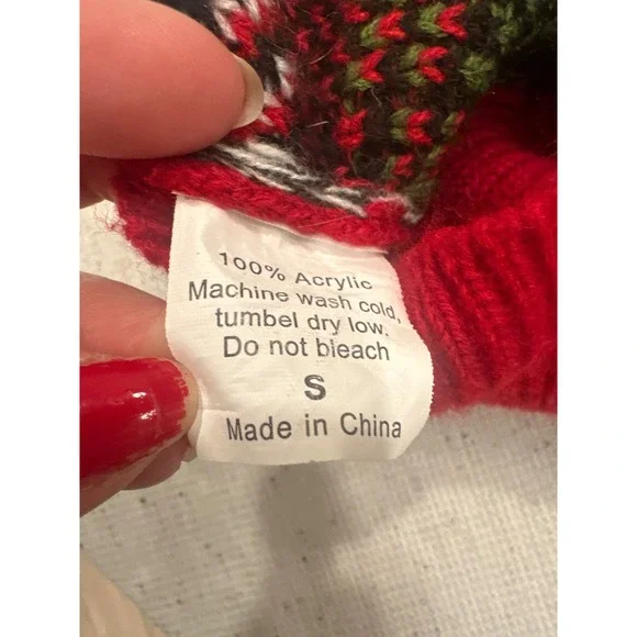 Petrageous Designs Dog Sweater Red Truck Christmas Tree Knit Holiday Small - Picture 5 of 5